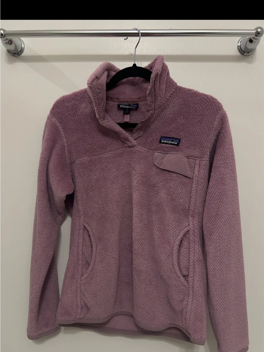 Patagonia ReTool extra soft quarter zip in dragon purple medium